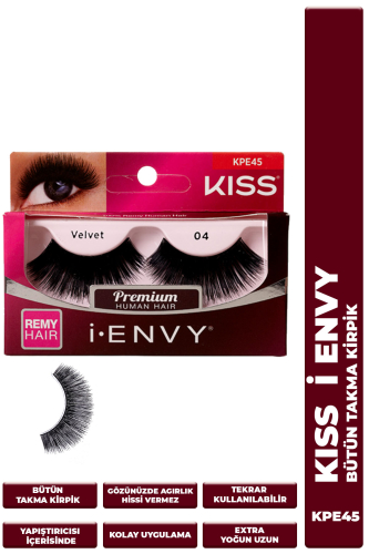 Kiss Bütün Doğal Takma Kirpik %100 İnsan Saçı Extra Uzun Extra Yoğun - KISS