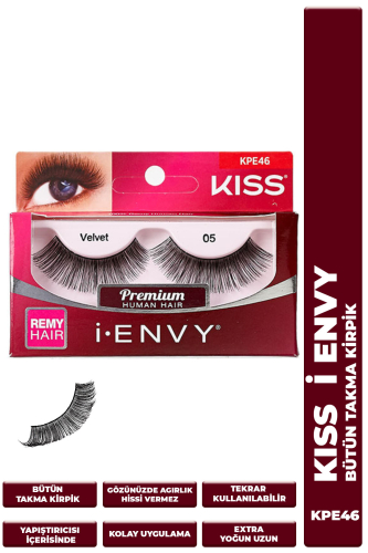 Kiss Bütün Doğal Takma Kirpik %100 İnsan Saçı Extra Uzun Extra Yoğun - Kiss