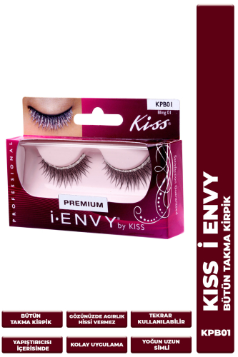 Kiss Bütün Doğal Takma Kirpik %100 İnsan Saçı Extra Uzun Yoğun Simli - 1