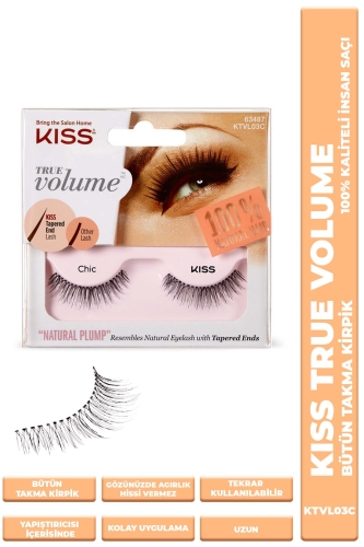 Kiss Bütün Takma Kirpik %100 İnsan Saçı - KISS