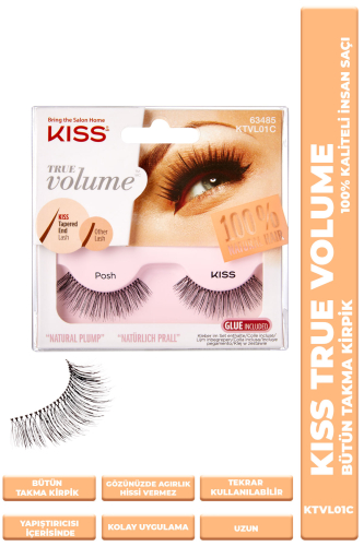 Kiss Bütün Takma Kirpik %100 İnsan Saçı - KISS