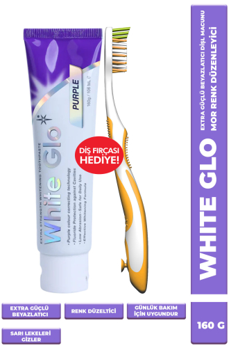 White Glo Extra Beyazlatıcı Mor Diş Macunu 160 GR - 1