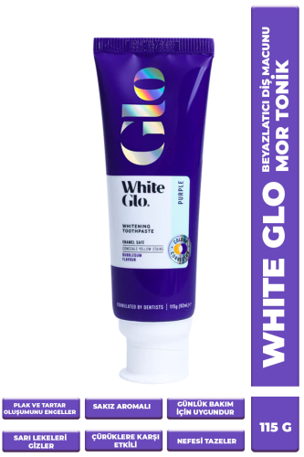 White Glo Glutensiz Sarı Leke Karşıtı Mor Tonik 115 GR - White Glo