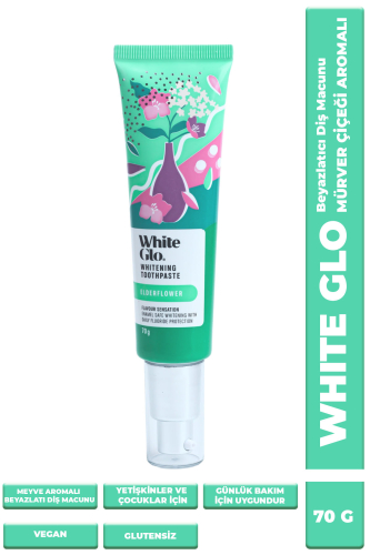 White Glo Glutensiz Vegan Diş Macunu Mürver Çiçeği Aromalı 70 G - 1